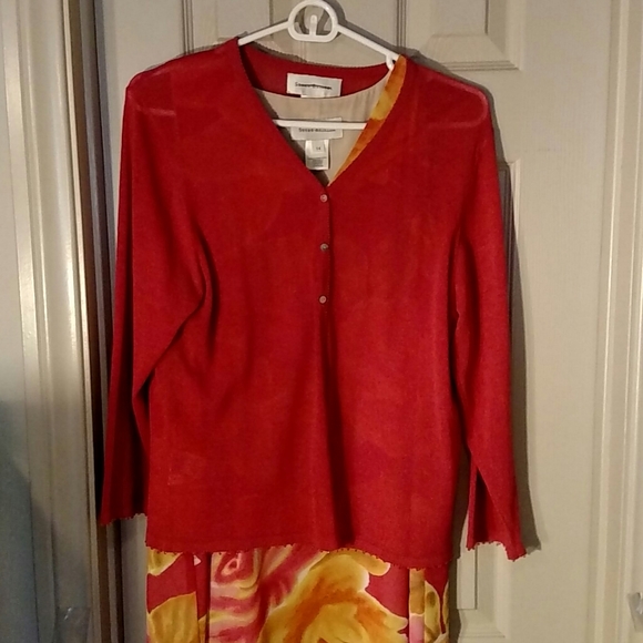 Susan Bristol Cardigan and Dress. Size 14. - Picture 5 of 7